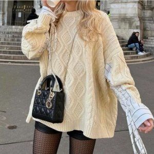 Storets Sadie Shirt Combo Knit Pullover S/M